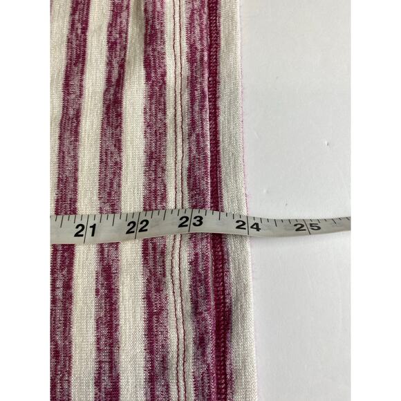 GAP Y2K Burgundy Velour Velvet Striped‎ Short Sleeve Top Tee Size Small - Picture 7 of 8